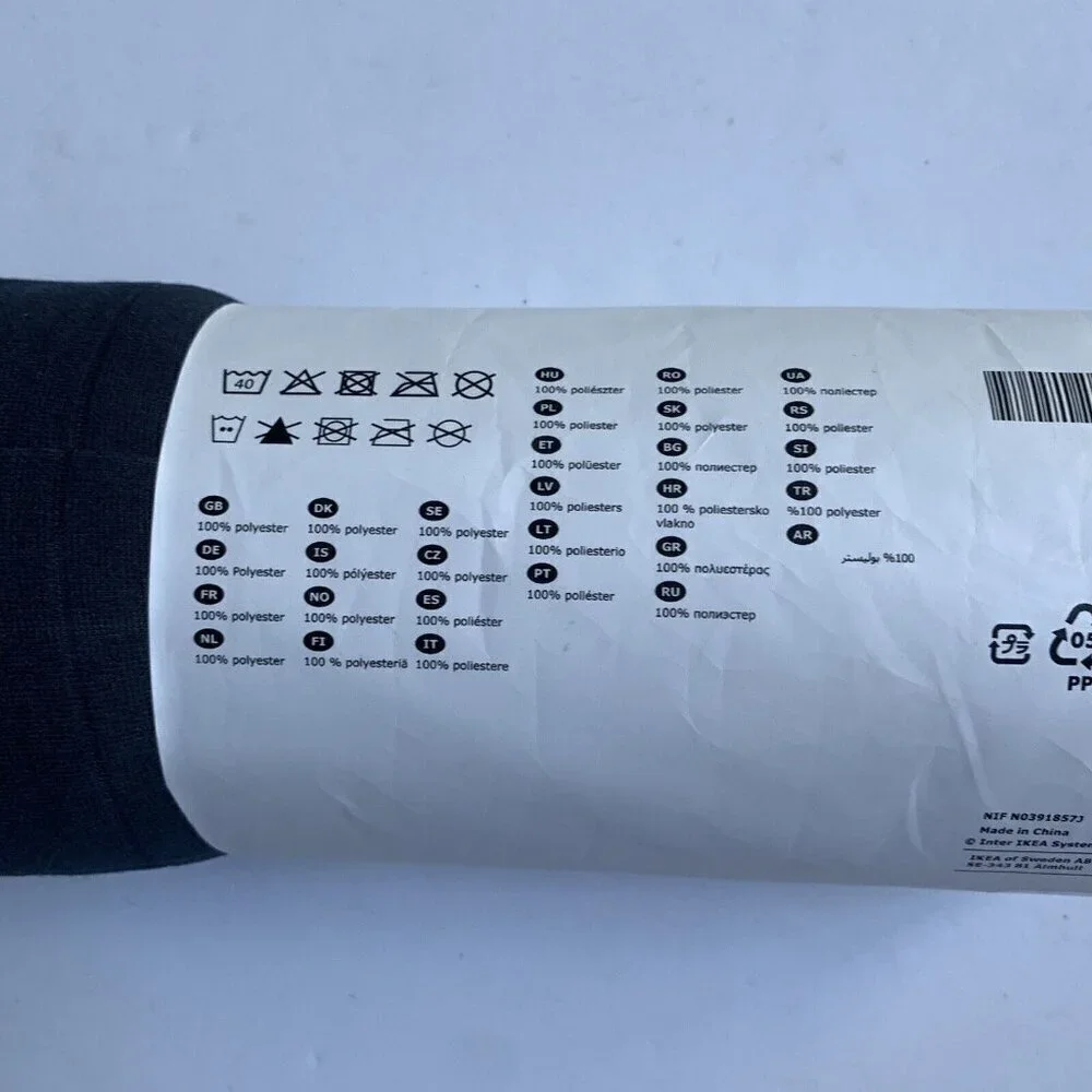 Ikea Oddhild Throw Blanket NAVY New in Package 47 x 67